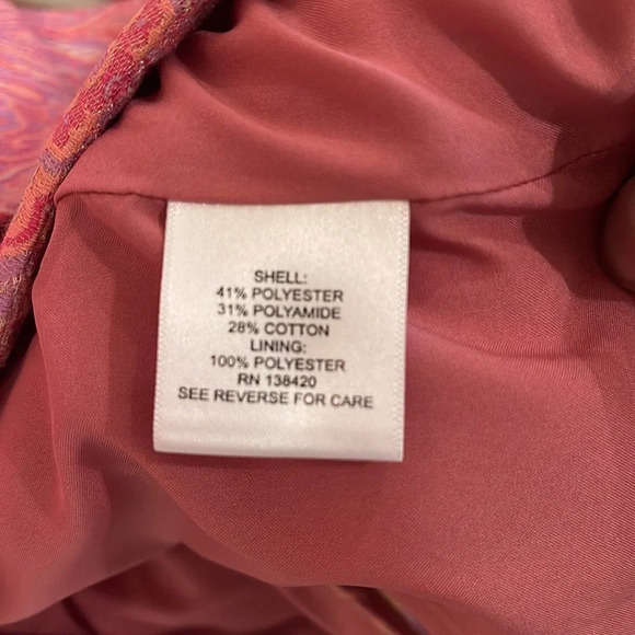 Carlisle Collection women's Paisley suit Pink size 2 - Picture 5 of 13